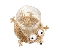 Hand Crocheted Squirrel Coaster, Cute 3D Animal Mug Rug - Funny Knitted Cup Mat for Coffee Lovers, Desk Decor & Novelty Drink Coaster, Gift for Animal Lovers, Friends, Family