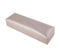 Hand Cushion Pillow, Nail Art Hand Rest Cushion, 3 Colour Stripe Leather Nail Art Pillow for Nails Armrest Support for Beauty Salon and Manicure Tool(Silver)