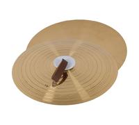 Hand Cymbal 16 Inch Alloy, Finger Straps, Heavy Sound Rock Jazz Pop, Must Have for Band Music Performance