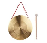 Hand Cymbals 15cm Hand Gong Cymbals Brass Copper Percussion Instruments with Round Play Hammer