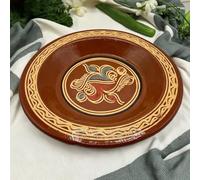 Hand Decorated Terracotta Couscous Plate - Traditional Moroccan Crafts Ø30 cm 1804250801 Tunisa Turkey Ethnic World