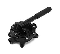 Hand Diaphragm Bilge Pump Manual Self Priming 720GPH Flow Rate for Marine Applications Aluminum Alloy ABS Construction 33mm Hose Size
