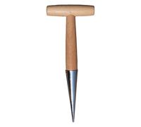 Hand Dibber Garden Tool Stainless Steel Seed Planter Tool With Wood Handle Garden Dibber Seed Dibber for Sowing Transplanting Planting Bulb Digging