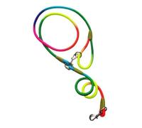 Hand dog necklace, reflective adjustable for medium or large dog, nylon lanyard for walking and dressage for daily walking or jogging (A)