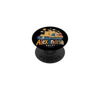 Hand Drawn Alexandria Egypt Travel Souvenir Landmark Gift PopSockets Adhesive PopGrip