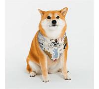 Hand Drawn Animals Dog Bandanas,Triangle Reversible Pet Scarf for Boy and Girl,Bandana for Small Medium Large and Extra Large Dogs Small