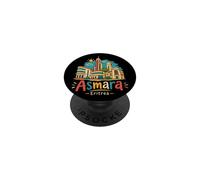 Hand Drawn Asmara Eritrea Travel Souvenir Landmark Gift PopSockets Adhesive PopGrip