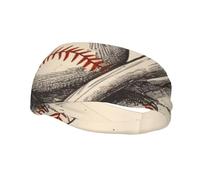 Hand Drawn Baseball Bats and Ball Sports Sweatband Head Bands for Women Men, Lightweight Breathable Non Slip Workout Headbands Hairband for Fitness Running Cycling Hiking Yoga