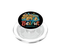 Hand Drawn Beirut Lebanon Travel Souvenir Landmark Gift PopSockets PopGrip for MagSafe