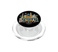 Hand Drawn Benghazi Libya Travel Souvenir Landmark Gift PopSockets PopGrip for MagSafe