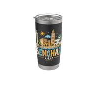 Hand Drawn Benghazi Libya Travel Souvenir Landmark Gift Stainless Steel Insulated Tumbler