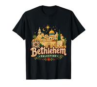 Hand Drawn Bethlehem Palestine Travel Souvenir Landmark Gift Value Graphic T-Shirt