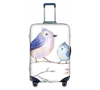 Hand Drawn Birds in Boho Style Travel Luggage Cover Durable Suitcase Cover Fit 18-32 Inch Luggage