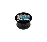Hand Drawn Bodrum Turkey Travel Souvenir Landmark Gift PopSockets Adhesive PopGrip