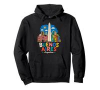 Hand Drawn Buenos Aires Argentina Travel Landmark Gift Pullover Hoodie