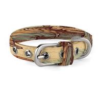 Hand Drawn Bull Pattern Pet Collar, Adjustable Dog Collars with Buckle Stainless Steel D-Ring, Comfortable Collar for Small Medium Dogs and Cats
