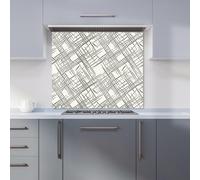 Hand Drawn Busy Bees Kitchen Splashback Warren Reed - Designer Grey 600mm x 750mm