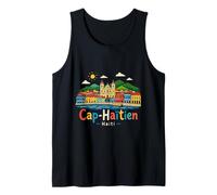 Hand Drawn Cap Haitien Haiti Travel Souvenir Landmark Gift Tank Top