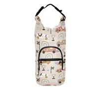 Hand Drawn Cars Water Bottle Waist Pack Zippered Insulated Bag for Water Bottles Water Bottle Accessories Fits 20/24/32/40 oz Bottles, Hand Drawn Cars, One Size, Claasic