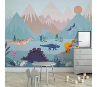 Hand Drawn Cartoon Animals Dinosaurs Plants Art 3D Wallpaper Luxury Home Dining Decor Paste Sofa Living Room The Wall for Bedroom Mural-200cm×140cm