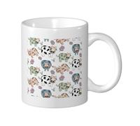 Hand Drawn Cartoon Cow, Ceramic Cup Ceramics Mug Tea Cup Coffee Mugs 330 ml