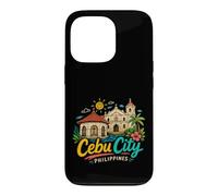 Hand Drawn Cebu City Philippines Travel Landmark Gift Case for iPhone 13 Pro