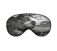 Hand Drawn Chicken Pattern Sleep Mask Eye Mask Travel Eye Cover