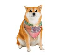 Hand Drawn Chickens Pattern Dog Bandanas, Comfortable Cotton Triangle Bibs Scarfs for Dogs Or Cats, Cute Pet Kerchief for Small Medium Large Dogs-Large