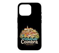 Hand Drawn Coimbra Portugal Travel Souvenir Landmark Gift Case for iPhone 16 Pro