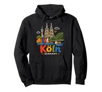 Hand Drawn Cologne Koln Germany Travel Landmark Gift Pullover Hoodie
