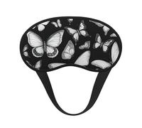Hand Drawn Color Butterfly 1 Print Fashion Sleep Eye Mask for Men Women, 100% Blackout Eye Mask, Soft Covering Strong Light, Suitable for Travel/Yoga/Nap