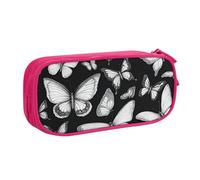 Hand Drawn Color Butterfly 1 Print Pencil Pouch Storage Cosmetics Art Tools Supplies Students Teachers Versatile Use