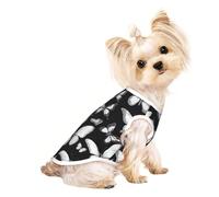 Hand drawn color butterfly 1 Print Pet Sleeveless T-Shirt Fashion Indoor Outdoor Apparel Daily Wear Party Tank Top