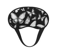 Hand Drawn Color Butterfly Print Fashion Sleep Eye Mask for Men Women, 100% Blackout Eye Mask, Soft Covering Strong Light, Suitable for Travel/Yoga/Nap