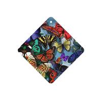 Hand Drawn Color Butterfly Printing 10 Pcs Car Air Freshener Fragrant Sheets,Car Hanging Accessories With Strings For Decor