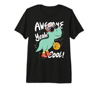 Hand Drawn Cool Dino Basketball Player Premium T-Shirt