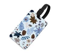 Hand Drawn Elements Luggage Tag Cute Unique Travel Bag Tag Personalized Luggage Tag ID Label Address Card and Durable Round Ring Travels Gift Airport Essentials Black-Style