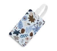 Hand Drawn Elements Luggage Tag Cute Unique Travel Bag Tag Personalized Luggage Tag ID Label Address Card and Durable Round Ring Travels Gift Airport Essentials White-Style