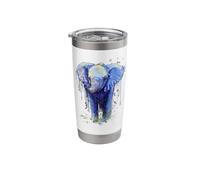 Hand Drawn Elephant Stainless Steel Insulated Tumbler