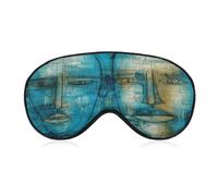 Hand Drawn Emoticons Sleep Mask Eye Mask Travel Eye Cover