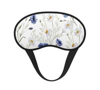 Hand Drawn Flower Print Adults Sleep Comfort Eye Mask Light Blocking Nap Aid for Travel Insomnia Camping