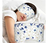 Hand Drawn Flower, Sleep Mask for Home Travel, Full Eye Covers Light Blocking Eye Mask Sleep Eye and Ear Muffs
