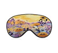 Hand Drawn Flowers Sleep Mask Eye Mask Travel Eye Cover
