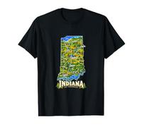 Hand Drawn Fort Wayne Indiana Travel Souvenir Landmark Gift Value Graphic T-Shirt