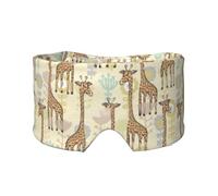 Hand Drawn Giraffes Print Eye and Ear Muffs Blackout Sleeping Noise Blocking Ear for Adults Kids Men Women