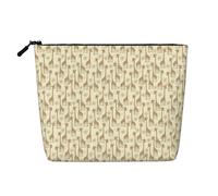 Hand Drawn Giraffes Print Large-Capacity Makeup Bag Travel Toiletry Organizer Women Cosmetic Daily Pouch