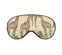 Hand Drawn Giraffes Sleep Mask for Side Sleeper Eye Mask for Sleeping Blackout Eye Shade Cover for Women Men
