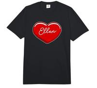 Hand Drawn Heart Ellen - First Name Hearts I Love Ellen Comfort Colors Adult Heavyweight T-Shirt