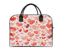 Hand Drawn Heart Laptop Tote Bag Casual Travel Handbag Multi Pocket Shoulder Bags for Work Travel