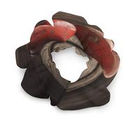 Hand Drawn Heart Pattern Satin Scrunchies Fluffy Hair Ties Soft Jumbo Scrunchy Large Thick Elastic Hair Bands Cute Satin Hair Scrunchies Ideal Gift for Women Hair Accessories Decor